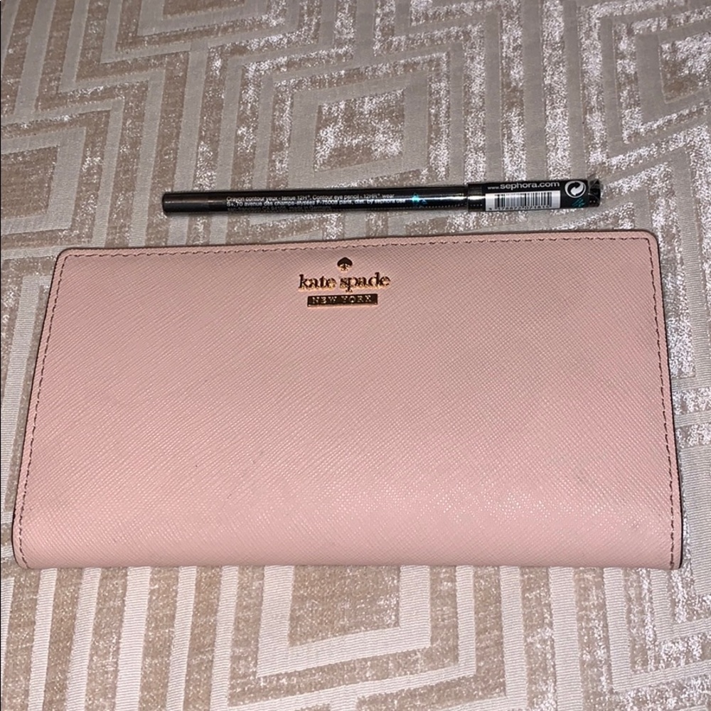Blush pink Kate Spade wallet